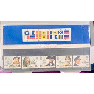 Royal Mail Maritime Heritage Mint Stamp Set Pack No. 136 June 1982 Navy Ships